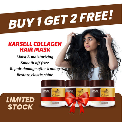 Karseell Collagen Hair Treatment Hair Mask (For All Hair Types) - Buy 1 Get 2 Free 🔥